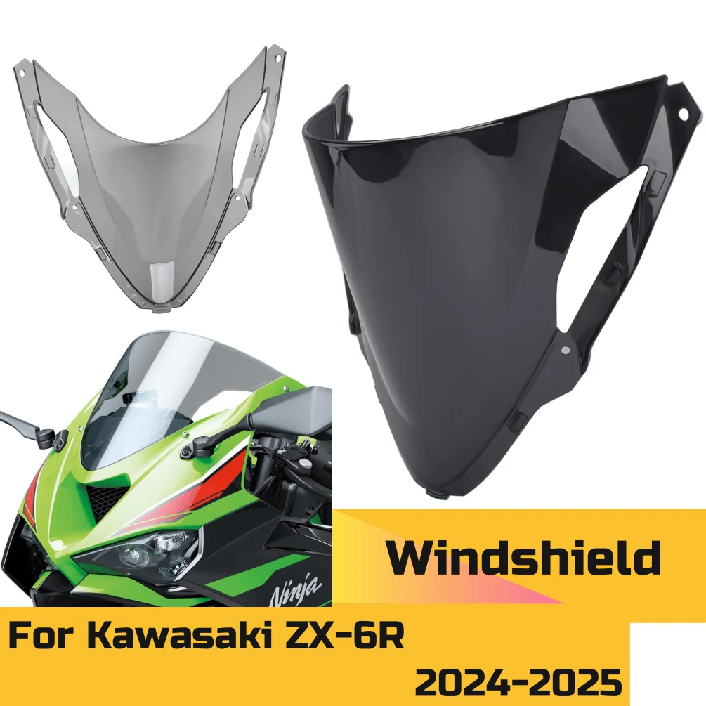 For Ninja ZX-6R Windshield Windscreen Wind Deflector Air Screen Shield For Kawasaki ZX 6R 2024 2025 ZX6R Motorcycle Accessories
For Ninja ZX-6R Windshield Windscreen Wind Deflector Air Screen Shield For Kawasaki ZX 6R 2024 2025 ZX6R Motorcycle Accessories