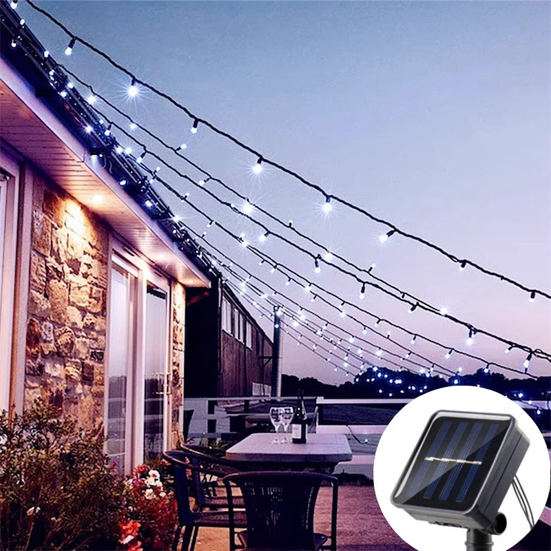 Outdoor Solar Lamp 5/7/12/22M Fairy Icicle LED Light String Garden Summer Solar Garland for Camping Wedding Party Decoration
Outdoor Solar Lamp 5/7/12/22M Fairy Icicle LED Light String Garden Summer Solar Garland for Camping Wedding Party Decoration