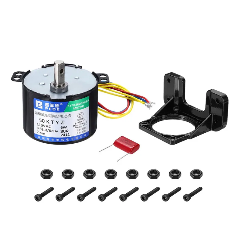 50ktyz синхронный двигатель с постоянными магнитами и кронштейном AC110V 220V 6W CW/CCW малошумный электродвигатель с коробкой передач с высоким крутящим моментом
50ktyz синхронный двигатель с постоянными магнитами и кронштейном AC110V 220V 6W CW/CCW малошумный электродвигатель с коробкой передач с высоким крутящим моментом