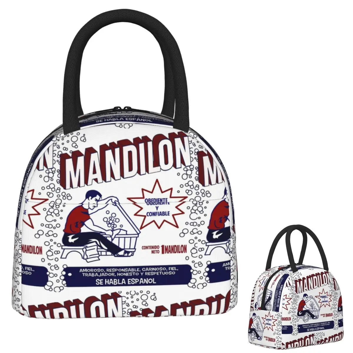 El Mandilon Funny Mexican Dad Insulated Lunch Bag for Women Children Leakproof Food Boxes Thermal Lunch Box Tote
El Mandilon Funny Mexican Dad Insulated Lunch Bag for Women Children Leakproof Food Boxes Thermal Lunch Box Tote