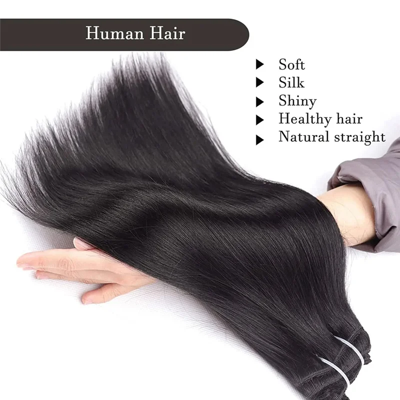 A83G-16Inch Clip In Extensions Human-Hair Clip Straight Hair Extensions Seamless Skin Weft Clip-On Hair Pieces Durable Easy Inst
A83G-16Inch Clip In Extensions Human-Hair Clip Straight Hair Extensions Seamless Skin Weft Clip-On Hair Pieces Durable Easy Inst