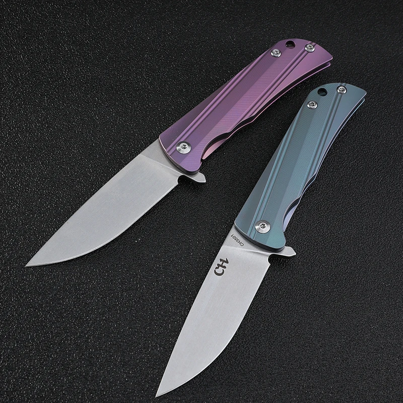 CH3501 d2 Folding Knife Titanium Alloy Handle Survival Knife Outdoor Camping Hand tools
CH3501 d2 Folding Knife Titanium Alloy Handle Survival Knife Outdoor Camping Hand tools