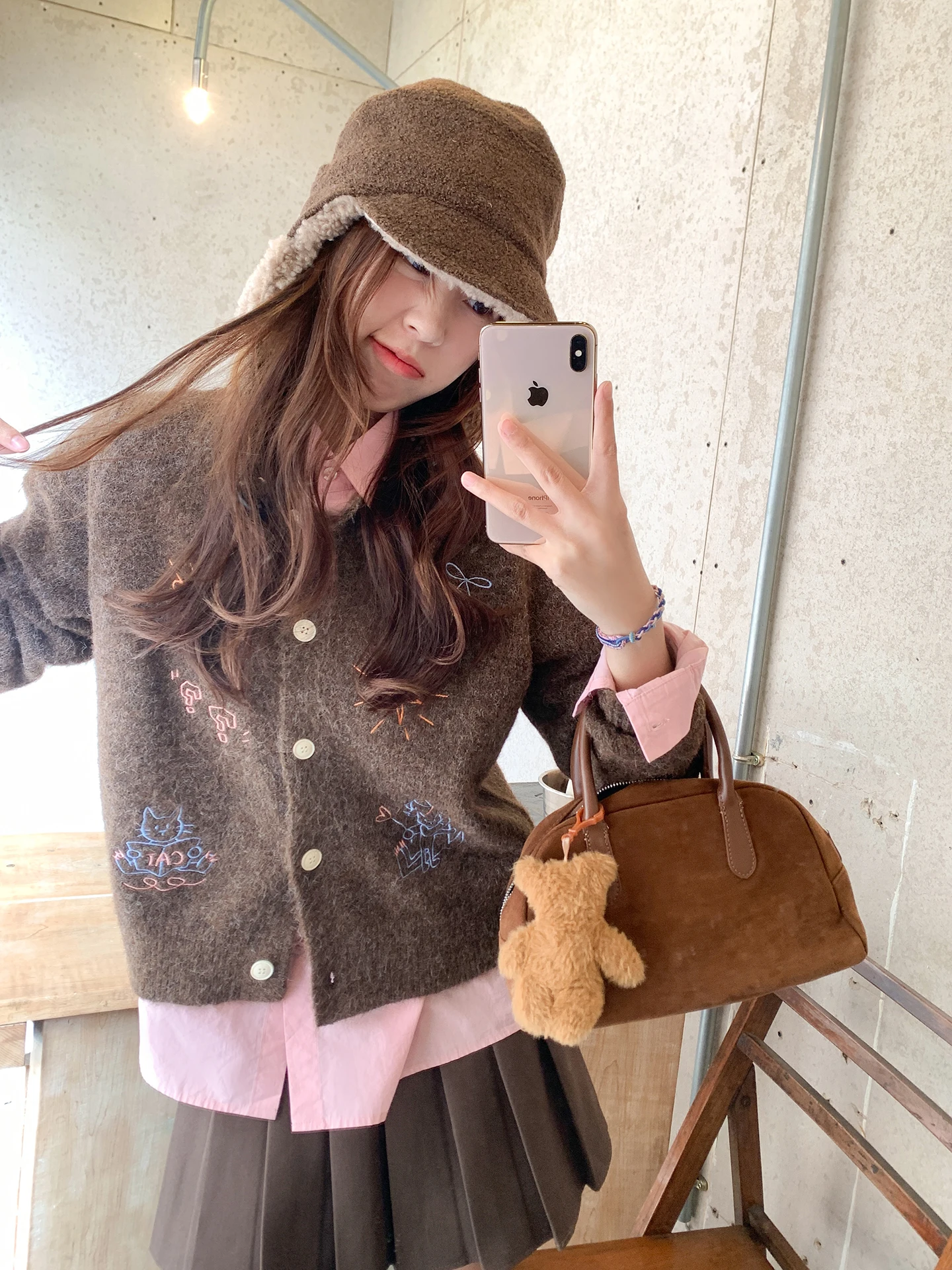 Zeng Xiao Salt Korean Sle Loose Knitted Cardigan Women's Autumn Winter Coffee Color Sweater Coat Casual Daily Wear
Zeng Xiao Salt Korean Sle Loose Knitted Cardigan Women's Autumn Winter Coffee Color Sweater Coat Casual Daily Wear