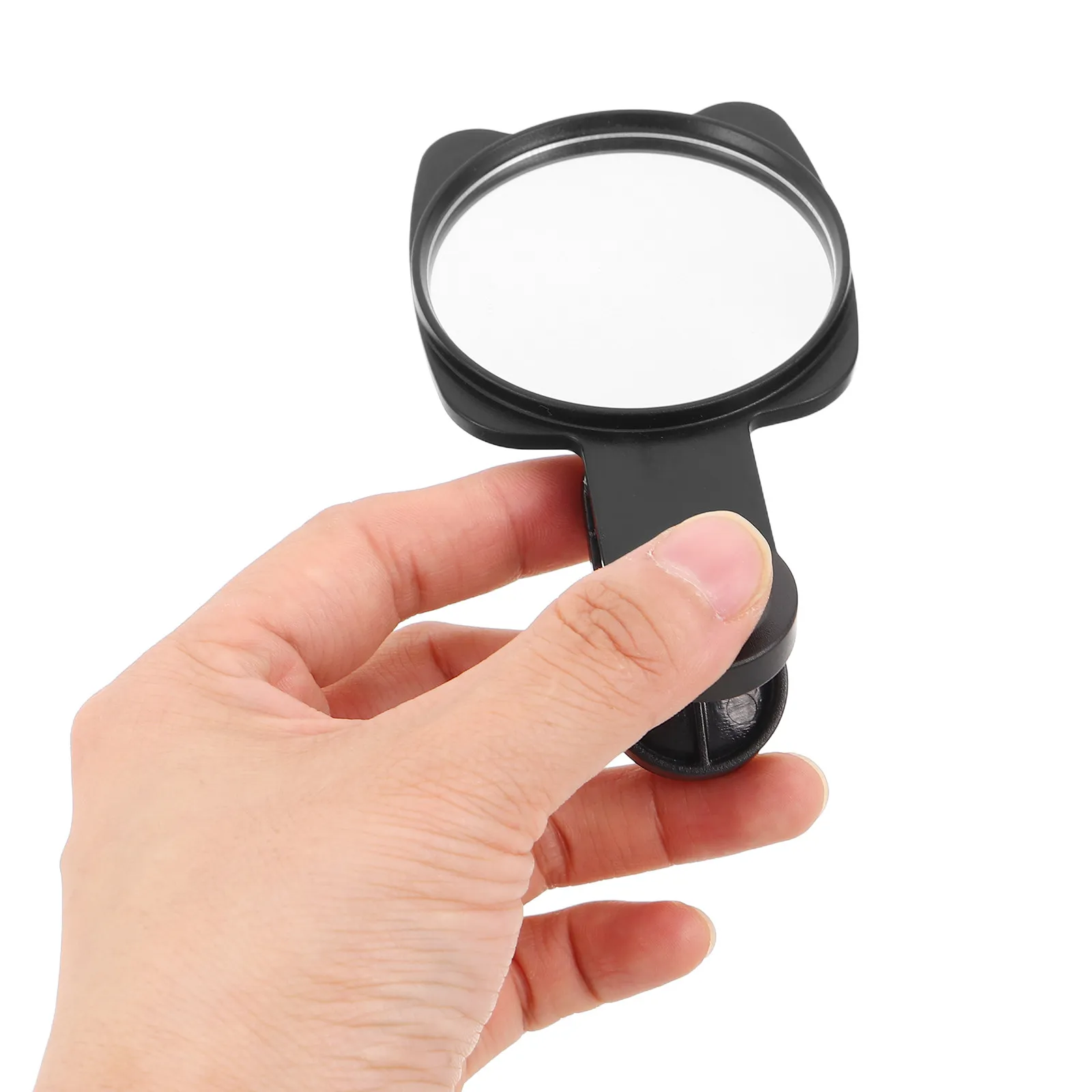 Adjustable Desk Rearview Mirror Clip on for Office Privacy Protection Wide Angle Blind Spot Monitor Mirror for Cubicle Computer