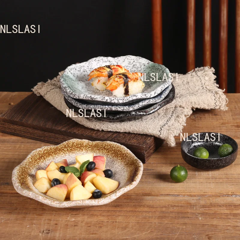 7.5 Inches Japanese Style Coarse Pottery Sushi Plate Household Snack Fruit Plate Irregular Disk Underglaze Colored Dumpling Dish
7.5 Inches Japanese Style Coarse Pottery Sushi Plate Household Snack Fruit Plate Irregular Disk Underglaze Colored Dumpling Dish