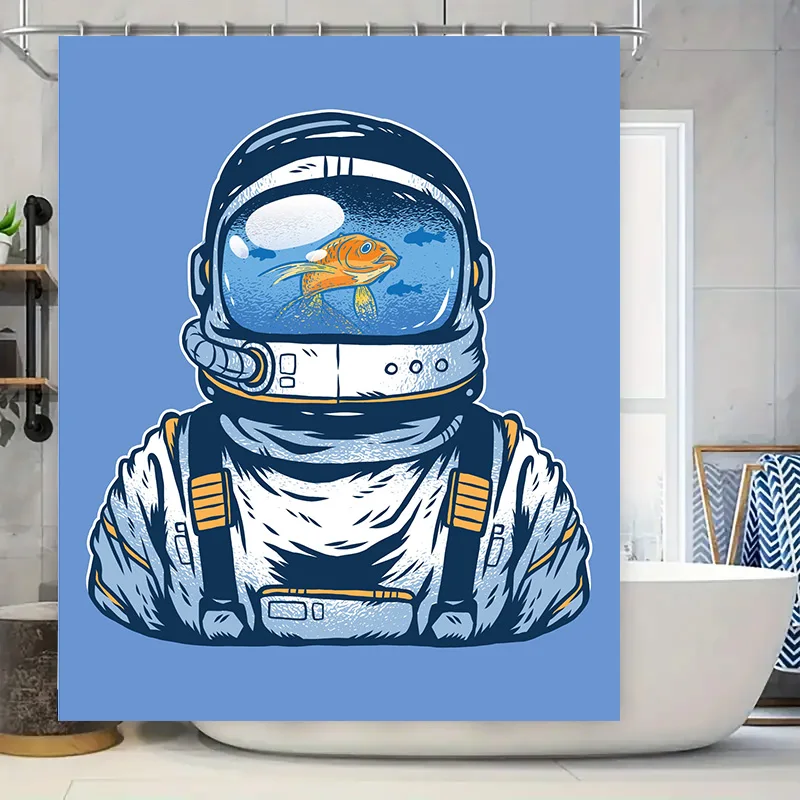 Занавеска для душа Space Explorer Astronaut с дизайном золотой рыбки для декора ванной комнаты, водонепроницаемая тканевая занавеска, подходящая для дома
Занавеска для душа Space Explorer Astronaut с дизайном золотой рыбки для декора ванной комнаты, водонепроницаемая тканевая занавеска, подходящая для дома