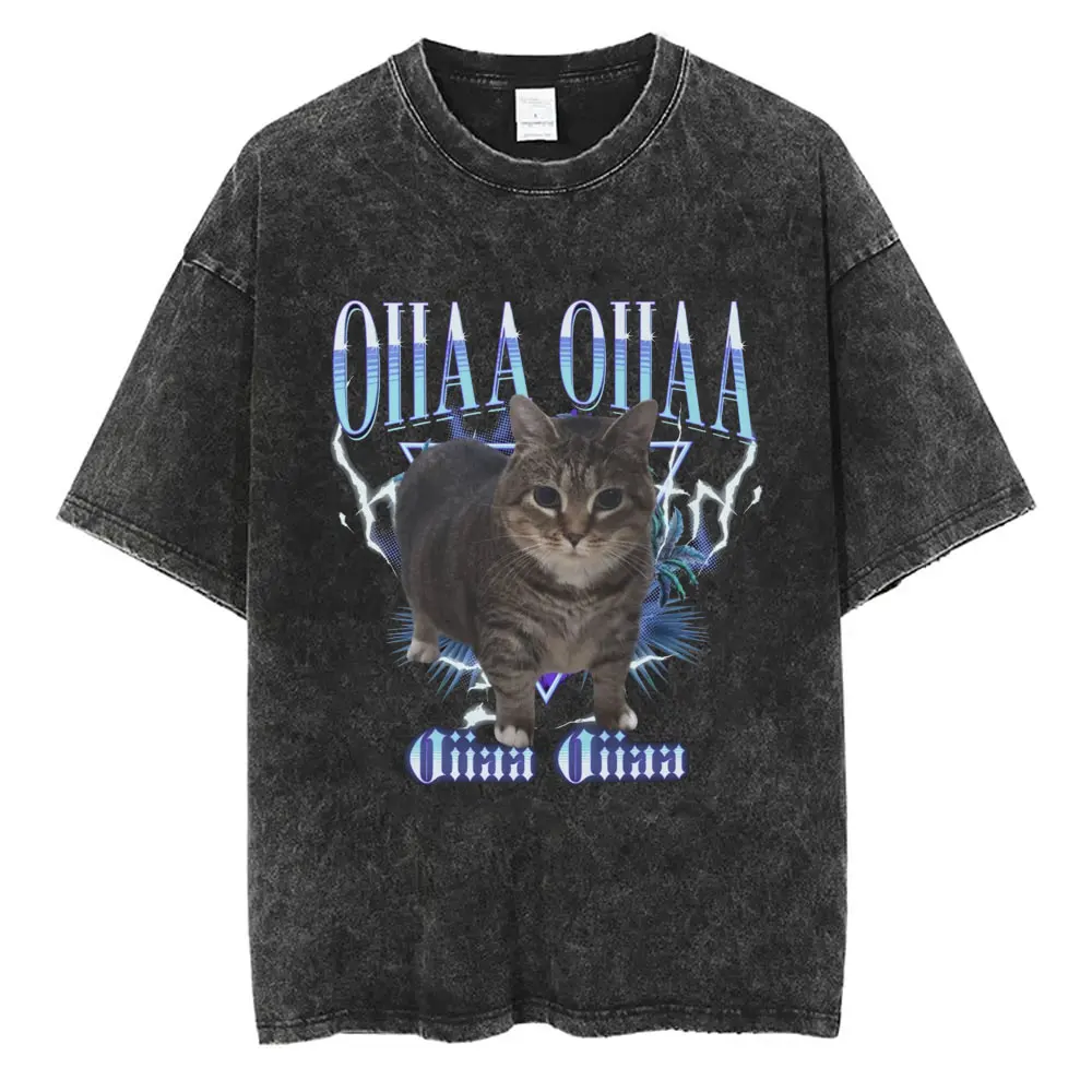 Italian Brainrot Oiiaa Oiiaa Funny Cat Graphic Tshirt Men Women Fashion Oversized T-shirt Summer Male Washed Vintage T Shirts
Italian Brainrot Oiiaa Oiiaa Funny Cat Graphic Tshirt Men Women Fashion Oversized T-shirt Summer Male Washed Vintage T Shirts