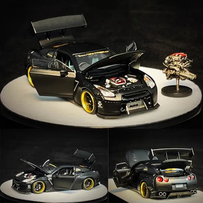 PGM 1:64 Nissan GTR R35 Rocket Rabbit die-cast alloy full-open simulation car model, boys' toy, adult collectible decoration.
PGM 1:64 Nissan GTR R35 Rocket Rabbit die-cast alloy full-open simulation car model, boys' toy, adult collectible decoration.