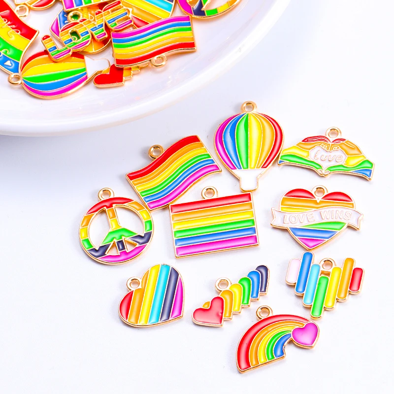 JQ 20Pcs Mixed Style LGBT Rainbow Flag Pendant Enamel Heart Love Gay Unisex Jewelry Gift DIY Necklace Bracelet Charm Accessories
JQ 20Pcs Mixed Style LGBT Rainbow Flag Pendant Enamel Heart Love Gay Unisex Jewelry Gift DIY Necklace Bracelet Charm Accessories