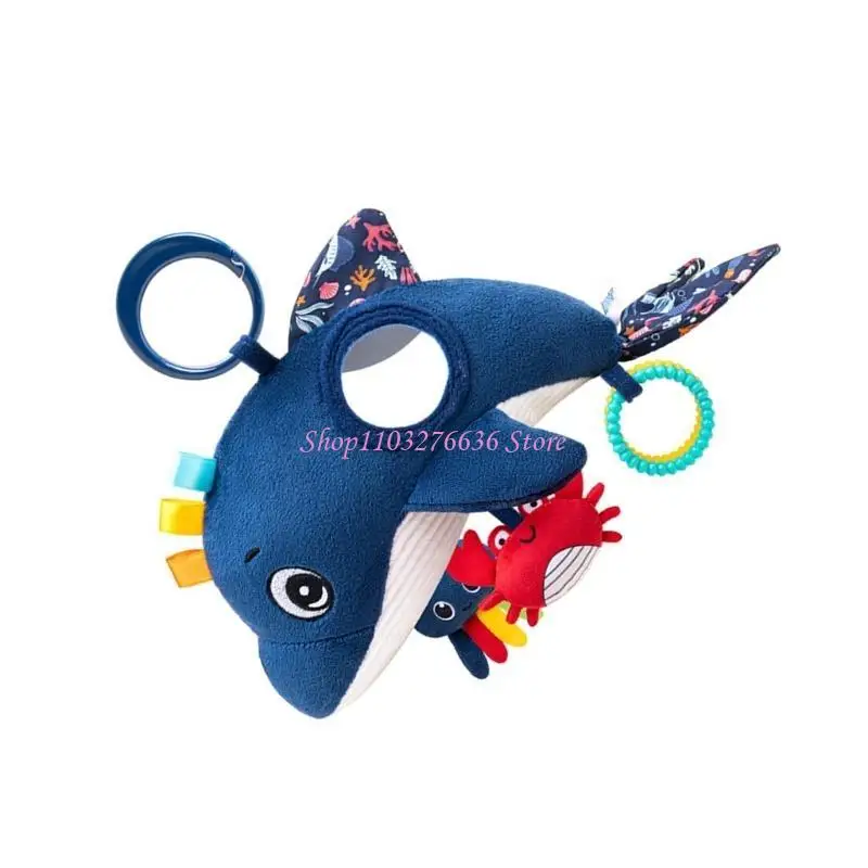 R6FD Whale Shaped Plush Hanging Rattle Crib Toy Accessories Early Educational Toy Bed Around Hanging Supplies
R6FD Whale Shaped Plush Hanging Rattle Crib Toy Accessories Early Educational Toy Bed Around Hanging Supplies