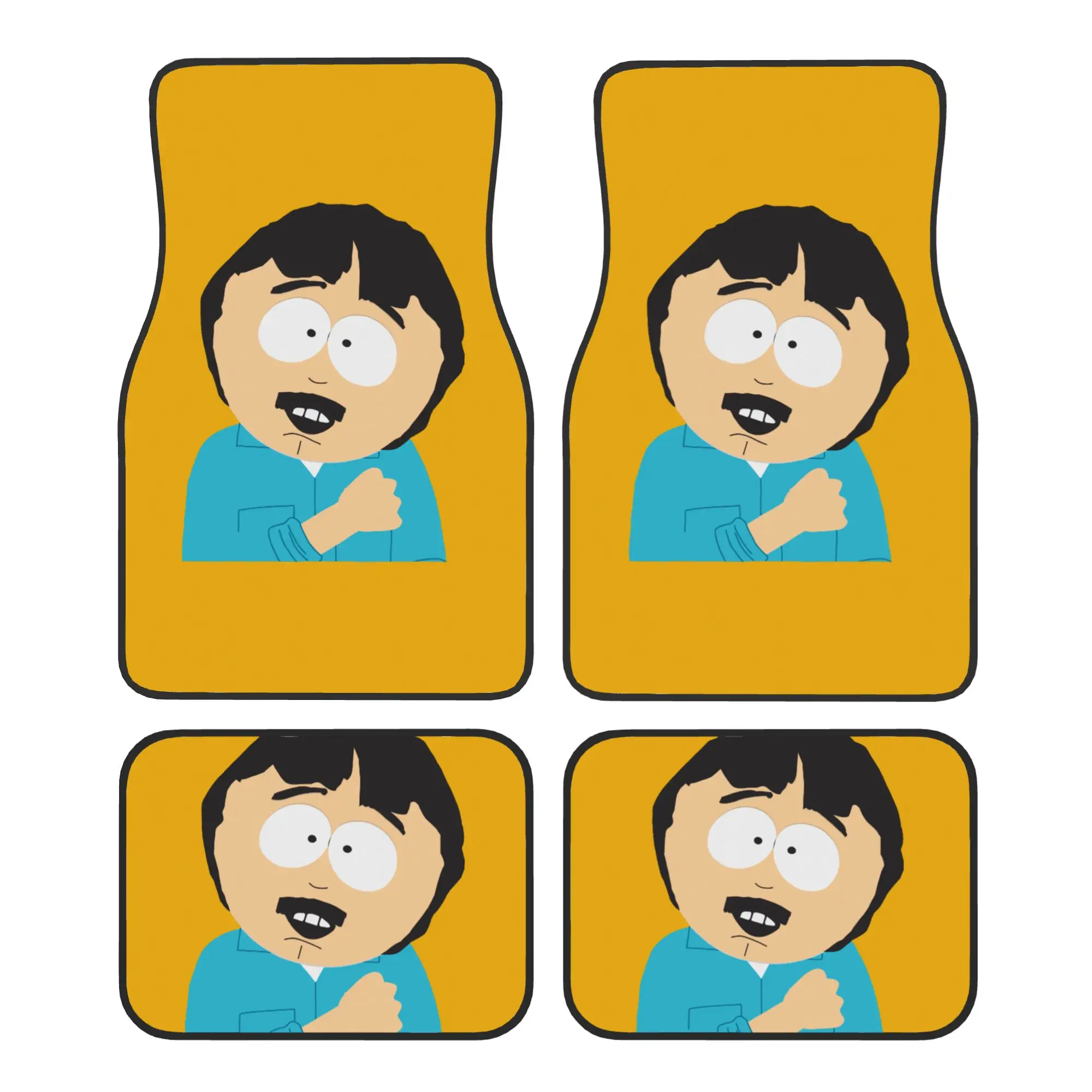 SouthPark 4PCS Crystal Velvet Car Floor Mats Set Universal Front Rear Foot Mats Non-Slip Car Interior Floor Protection Mat
SouthPark 4PCS Crystal Velvet Car Floor Mats Set Universal Front Rear Foot Mats Non-Slip Car Interior Floor Protection Mat