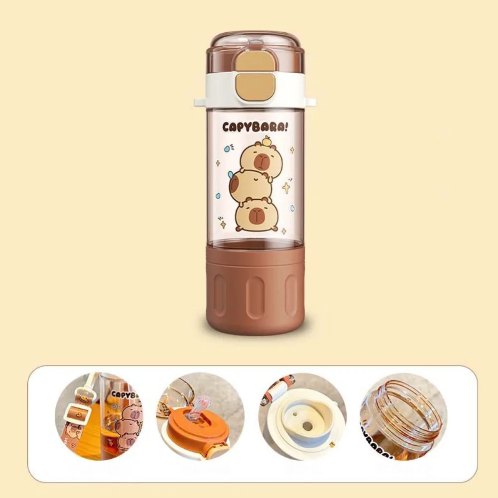 Cute Cartoon Capybara Water Bottle Plastic Transparent Straw Cup Portable Large Capacity Outdoor Beverage Cup
Cute Cartoon Capybara Water Bottle Plastic Transparent Straw Cup Portable Large Capacity Outdoor Beverage Cup