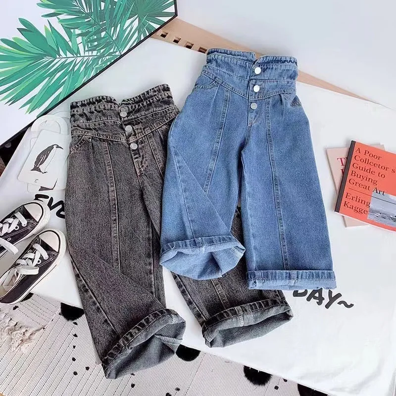 2025Spring and Autumn Jeans for Girls, Fashionable and Stylish Straight-Leg Pants for Babies, High-Waisted Children's Jeans, Lon
2025Spring and Autumn Jeans for Girls, Fashionable and Stylish Straight-Leg Pants for Babies, High-Waisted Children's Jeans, Lon