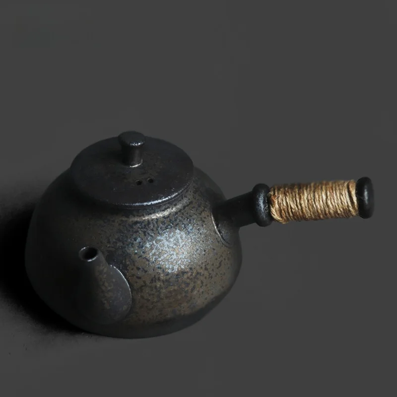 Retro Stove Top Tea Pot with Side Handle Thi Clay Bla Gold Bamboo Node Charcoal Fire Cerc Stove Health Tea Brewing Pot
Retro Stove Top Tea Pot with Side Handle Thi Clay Bla Gold Bamboo Node Charcoal Fire Cerc Stove Health Tea Brewing Pot