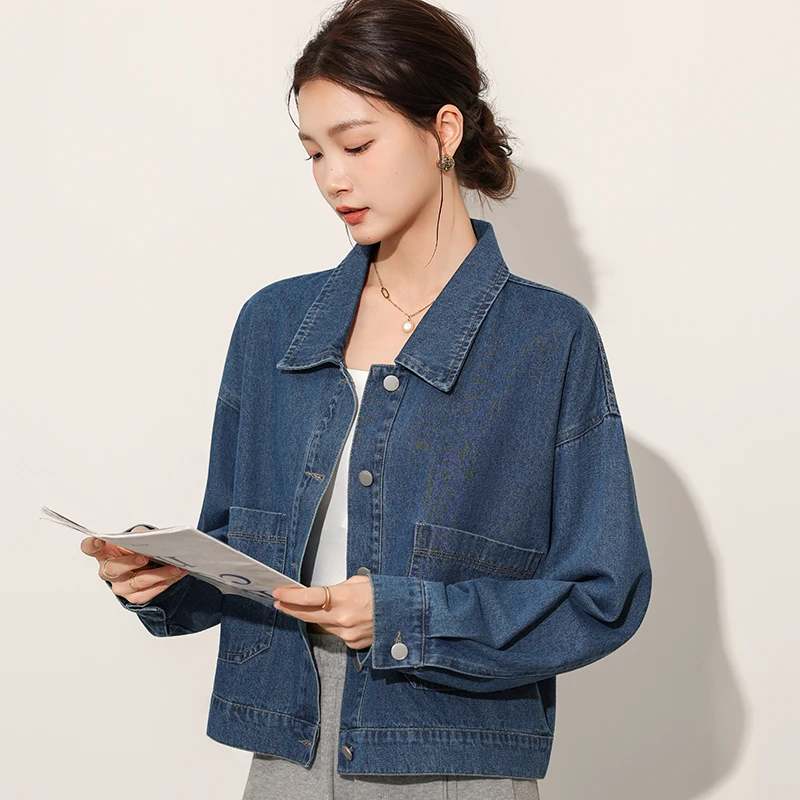 Retro Korean American Sle Soft Denim Jaet Women's Casual Loose Fit Fall New Arrival ort Coat Multi ket Cotton Polyes...
Retro Korean American Sle Soft Denim Jaet Women's Casual Loose Fit Fall New Arrival ort Coat Multi ket Cotton Polyes...