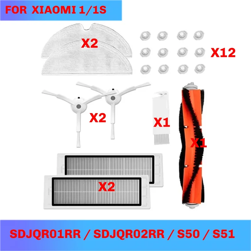 SHGO-Accessory For Roborock S50/S51 Mi 1/1S Mi Robot Vacuum Cleaner Brush Filter Mop Parts SDJQR01RR SDJQR02RR
SHGO-Accessory For Roborock S50/S51 Mi 1/1S Mi Robot Vacuum Cleaner Brush Filter Mop Parts SDJQR01RR SDJQR02RR