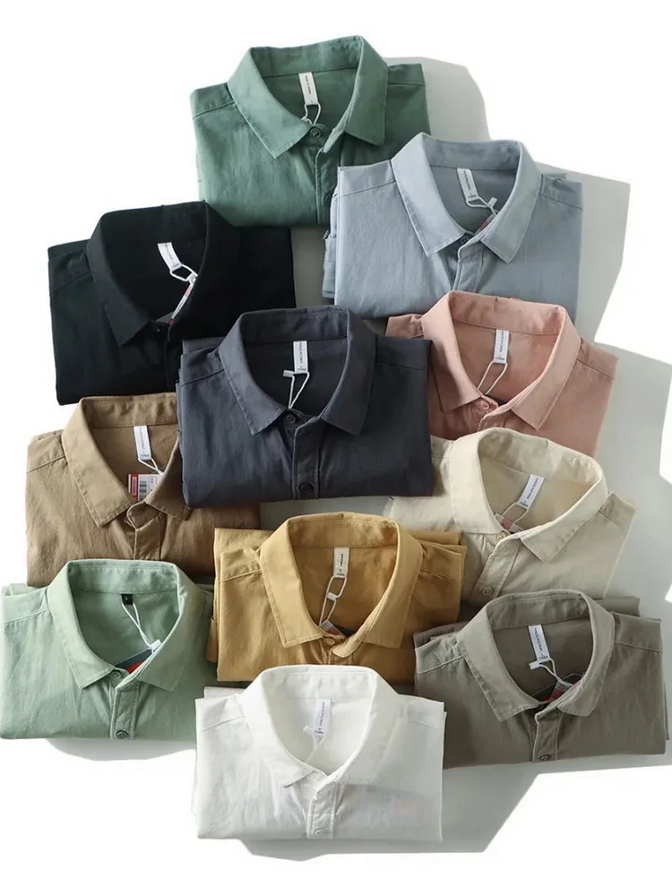 Новая мужская свободная хлопковая рубашка с длинным рукавом, удобная, дышащая, повседневная, с отложным воротником, осенняя расцветка
Новая мужская свободная хлопковая рубашка с длинным рукавом, удобная, дышащая, повседневная, с отложным воротником, осенняя расцветка