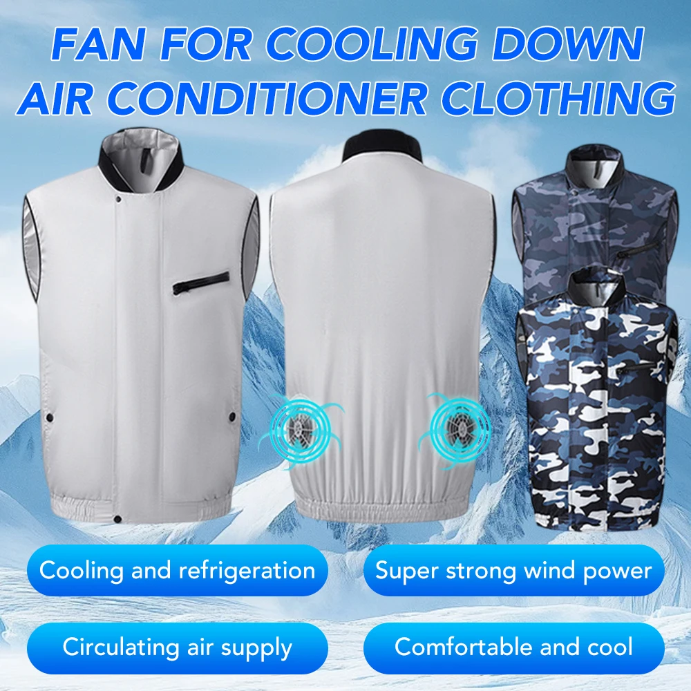 Summer Fan Vest Men Women Cooling Air Conditioning Clothes 3 Speed Control Outdoor Labor Protection Work Clothes Breathable Vest
Summer Fan Vest Men Women Cooling Air Conditioning Clothes 3 Speed Control Outdoor Labor Protection Work Clothes Breathable Vest