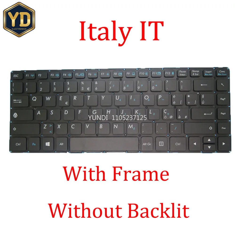 YD Laptop Without Backlit Keyboard For Getac S410 S410G1 G1 G2 S410G2 G3 S410G3 Italy IT Spanish SP Black With Fram
YD Laptop Without Backlit Keyboard For Getac S410 S410G1 G1 G2 S410G2 G3 S410G3 Italy IT Spanish SP Black With Fram