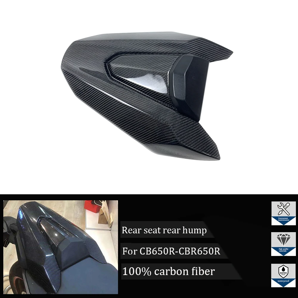 for Honda CB650R CBR650R 2019 2020 2021 Motorcycle 100% carbon fiber rear seat cover rear hump
for Honda CB650R CBR650R 2019 2020 2021 Motorcycle 100% carbon fiber rear seat cover rear hump