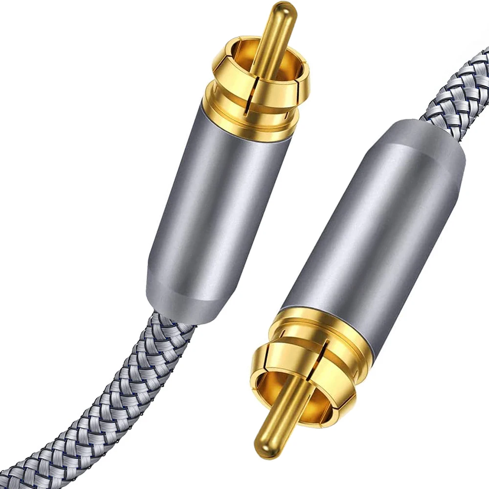 PALLTORO RCA Subwoofer Cable Digital Coaxial Audio Cable Gold Plated RCA Male to Male SPDIF Cable for Subwoofer, TV,Home Theater
PALLTORO RCA Subwoofer Cable Digital Coaxial Audio Cable Gold Plated RCA Male to Male SPDIF Cable for Subwoofer, TV,Home Theater