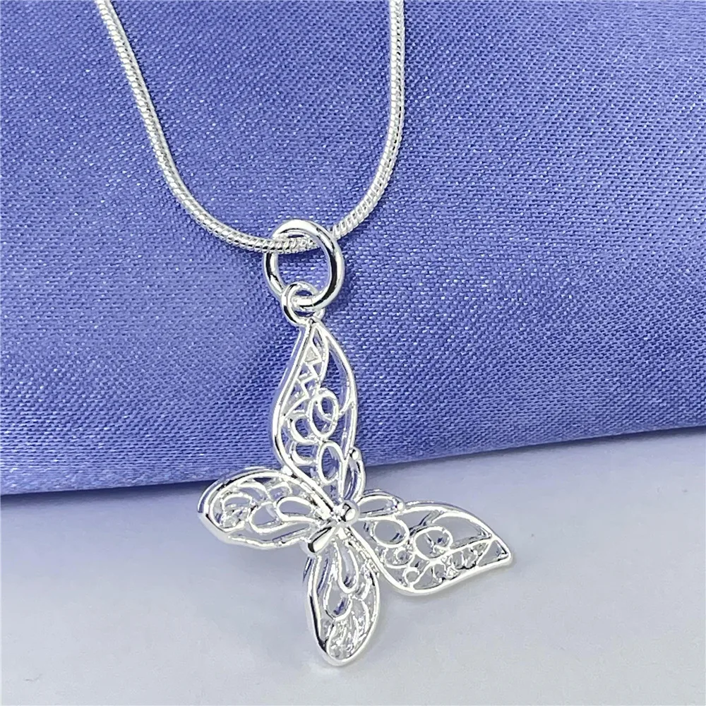 Высококачественное колье из стерлингового серебра 925 пробы с оригинальным дизайном в виде бабочки, модные украшения для женщин, аксессуары для свадебных торжеств, подарки для самостоятельного изготовления
Высококачественное колье из стерлингового серебра 925 пробы с оригинальным дизайном в виде бабочки, модные украшения для женщин, аксессуары для свадебных торжеств, подарки для самостоятельного изготовления