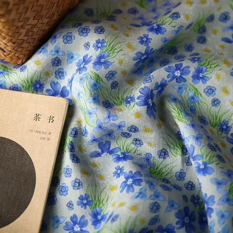 1 meter ramie fabric Small flower plant printing couture materiel accessoires couture Shirt skirt cheongsam telas para costura
1 meter ramie fabric Small flower plant printing couture materiel accessoires couture Shirt skirt cheongsam telas para costura