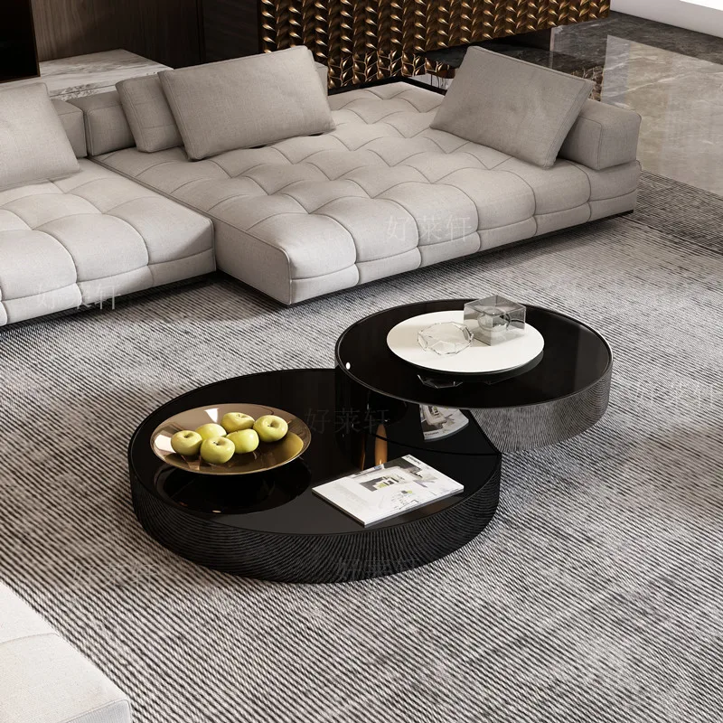 Luxury Rotating Coffee Table Modern Simple Living Room Telescopic Creative Round Combination Tea Table
Luxury Rotating Coffee Table Modern Simple Living Room Telescopic Creative Round Combination Tea Table