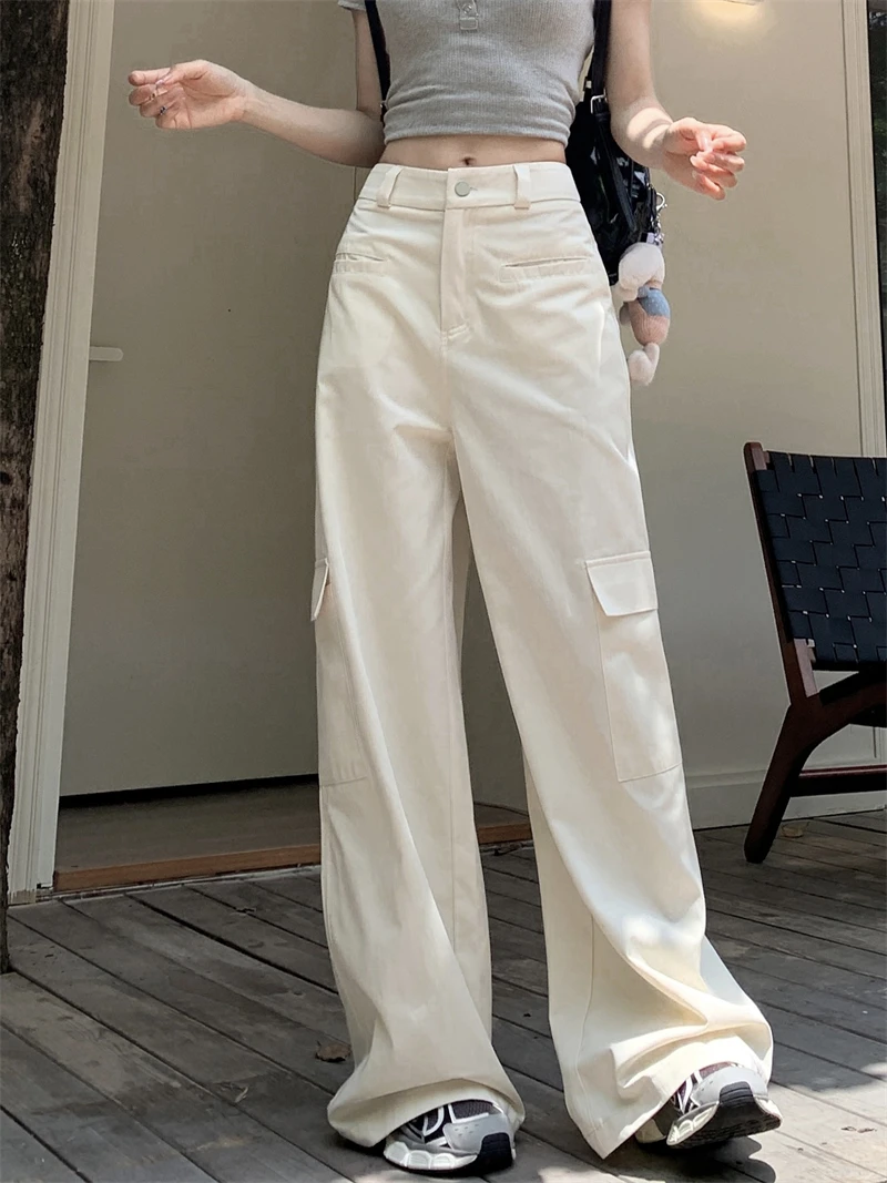 ZHISILAO Wide Leg Cargo Pants Women Casual Y2K Loose Baggy Trousers Autumn 2023 High Waist Pants Streetwear
ZHISILAO Wide Leg Cargo Pants Women Casual Y2K Loose Baggy Trousers Autumn 2023 High Waist Pants Streetwear