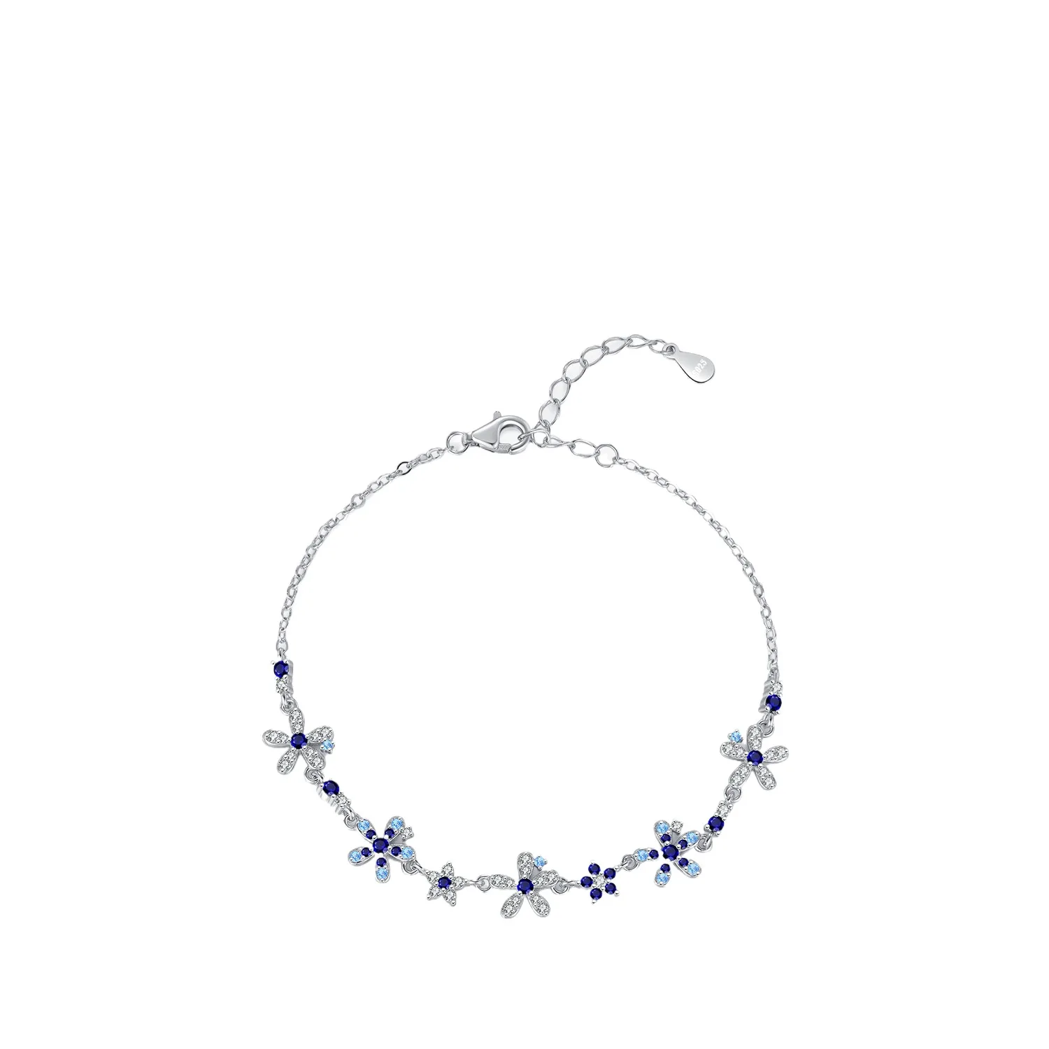 Dawn's Jewel S925 Стерлингового Серебра Светлый Роскошный Нежный СуперСияющий Алмазный Градиентный Дизайн Синий Цветочный Браслет Для Девочек
Dawn's Jewel S925 Стерлингового Серебра Светлый Роскошный Нежный СуперСияющий Алмазный Градиентный Дизайн Синий Цветочный Браслет Для Девочек