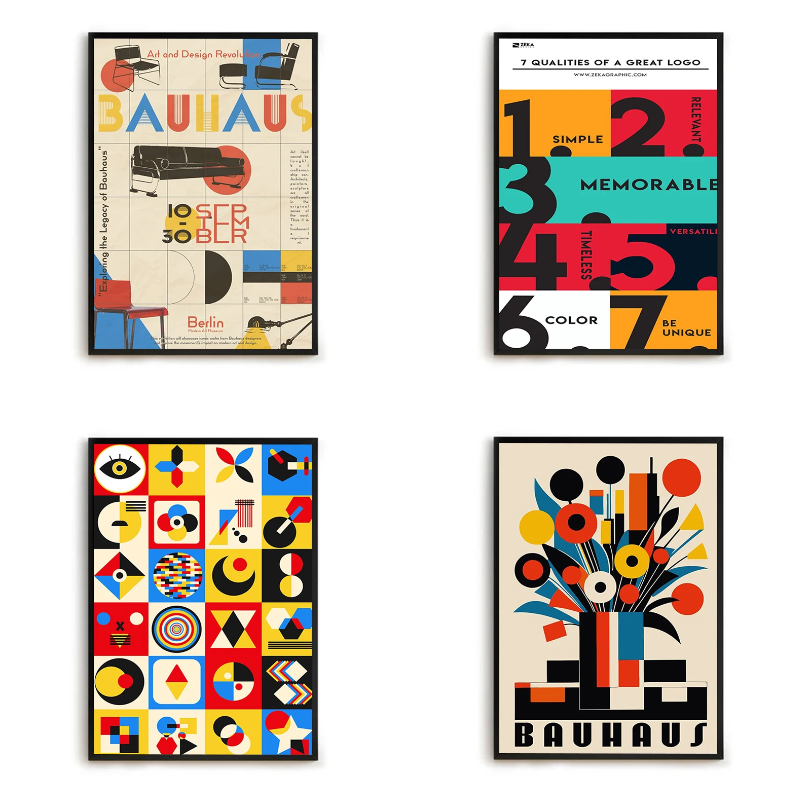 Geometric Bauhaus Exhibition Posters Bauhaus Movement Print Minimalist Abstract Wall Art Canvas Painting for Modern Home Decor
Geometric Bauhaus Exhibition Posters Bauhaus Movement Print Minimalist Abstract Wall Art Canvas Painting for Modern Home Decor