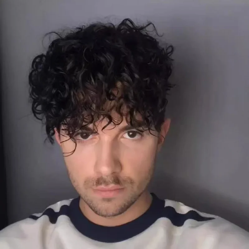 Men's Black Short Curly Wig Synthetic Hair Cap Source Wigs
Men's Black Short Curly Wig Synthetic Hair Cap Source Wigs