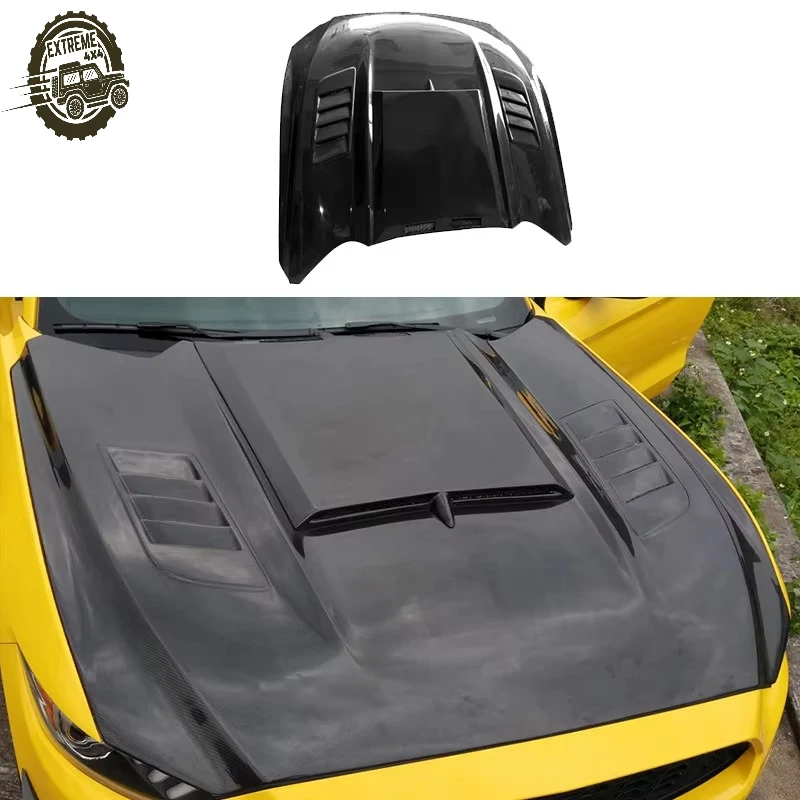 Car Carbon Fiber Fibre Front Bonnet Engine Hood Vented for Ford Mustang 2015-2017
Car Carbon Fiber Fibre Front Bonnet Engine Hood Vented for Ford Mustang 2015-2017