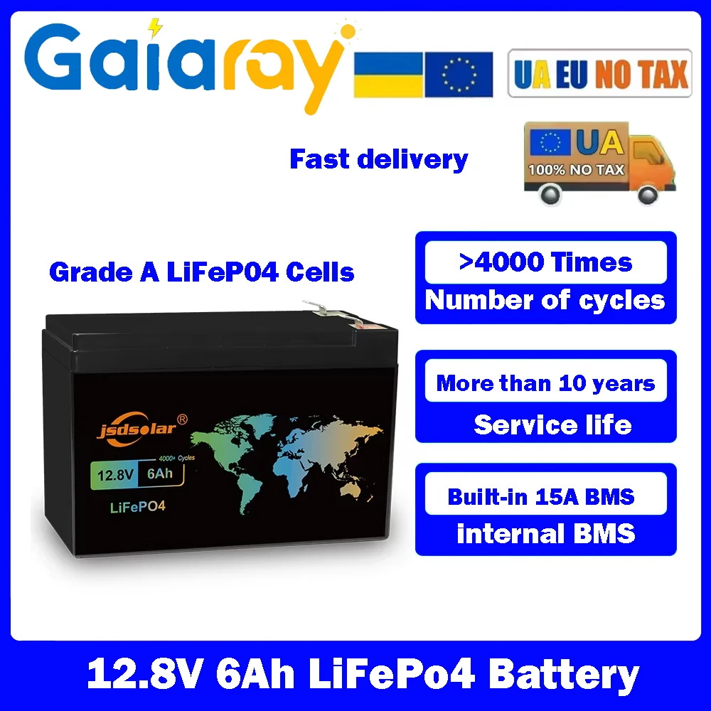 Gaiaray 12.8V LiFePO4 Battery Grade A Cells 20Ah 12Ah 6Ah Rechargeable Batteries White BMS For Household Appliances Power Tools
Gaiaray 12.8V LiFePO4 Battery Grade A Cells 20Ah 12Ah 6Ah Rechargeable Batteries White BMS For Household Appliances Power Tools