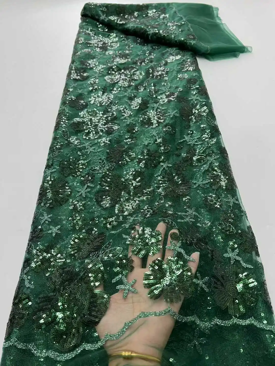 5 Yards African Sequins Net Lace Fabrics 2025 High Quality French Nigerian Mesh Lace for Sewing Women Party Dress
5 Yards African Sequins Net Lace Fabrics 2025 High Quality French Nigerian Mesh Lace for Sewing Women Party Dress