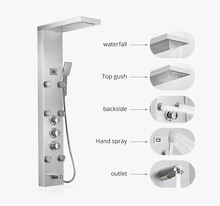Smart Display Water Temperature High Quality Constant Waterfall Bathroom Shower Panel With
Smart Display Water Temperature High Quality Constant Waterfall Bathroom Shower Panel With