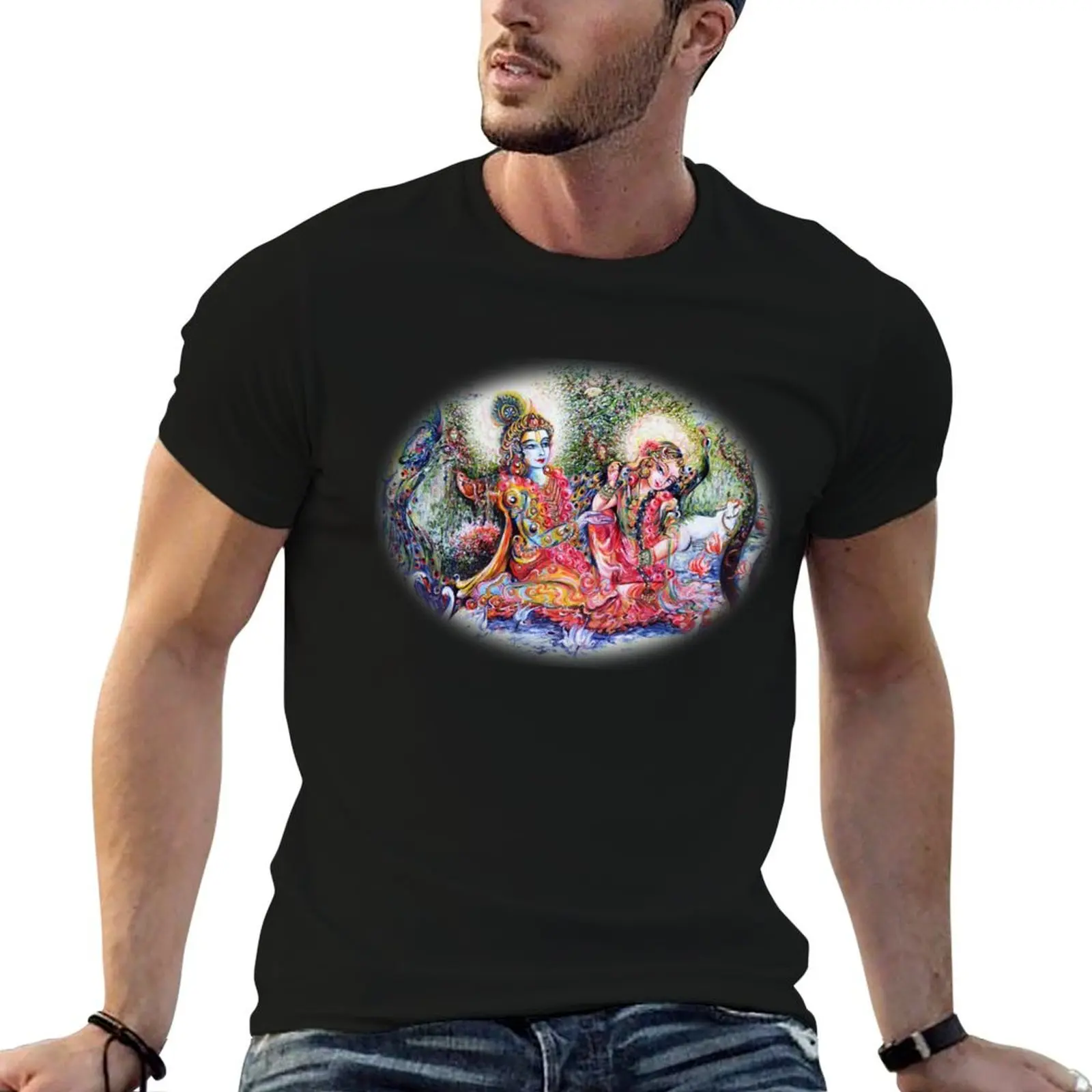 Radha Krishna - Divine Lovers T-Shirt graphic t shirts gifts for boyfriend t shirt men 100℅ cotton
Radha Krishna - Divine Lovers T-Shirt graphic t shirts gifts for boyfriend t shirt men 100℅ cotton