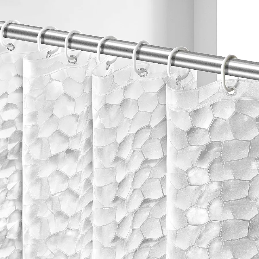 Занавеска для душа с прозрачным вкладышем, 72x78 дюймов, занавеска для ванной комнаты, длинная занавеска для душа, прозрачная 3D кубик воды для ванны, водонепроницаемая, см.
Занавеска для душа с прозрачным вкладышем, 72x78 дюймов, занавеска для ванной комнаты, длинная занавеска для душа, прозрачная 3D кубик воды для ванны, водонепроницаемая, см.