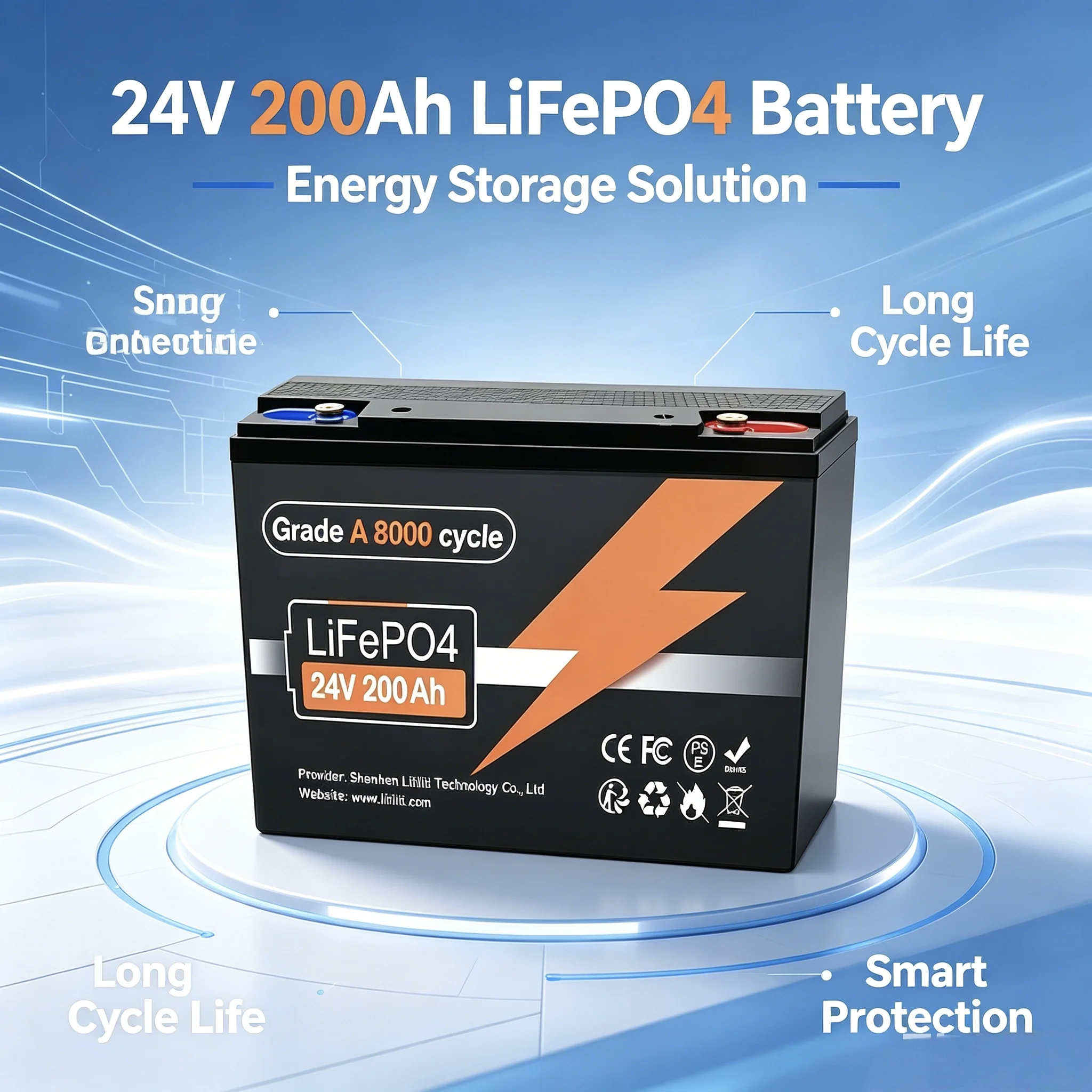 NEW 24V 200Ah LiFePO4 Lithium Battery Built-in 200A BMS Deep Cycle For RV Camper Trolling Motor Solar Off-Grid Marine Boat
NEW 24V 200Ah LiFePO4 Lithium Battery Built-in 200A BMS Deep Cycle For RV Camper Trolling Motor Solar Off-Grid Marine Boat