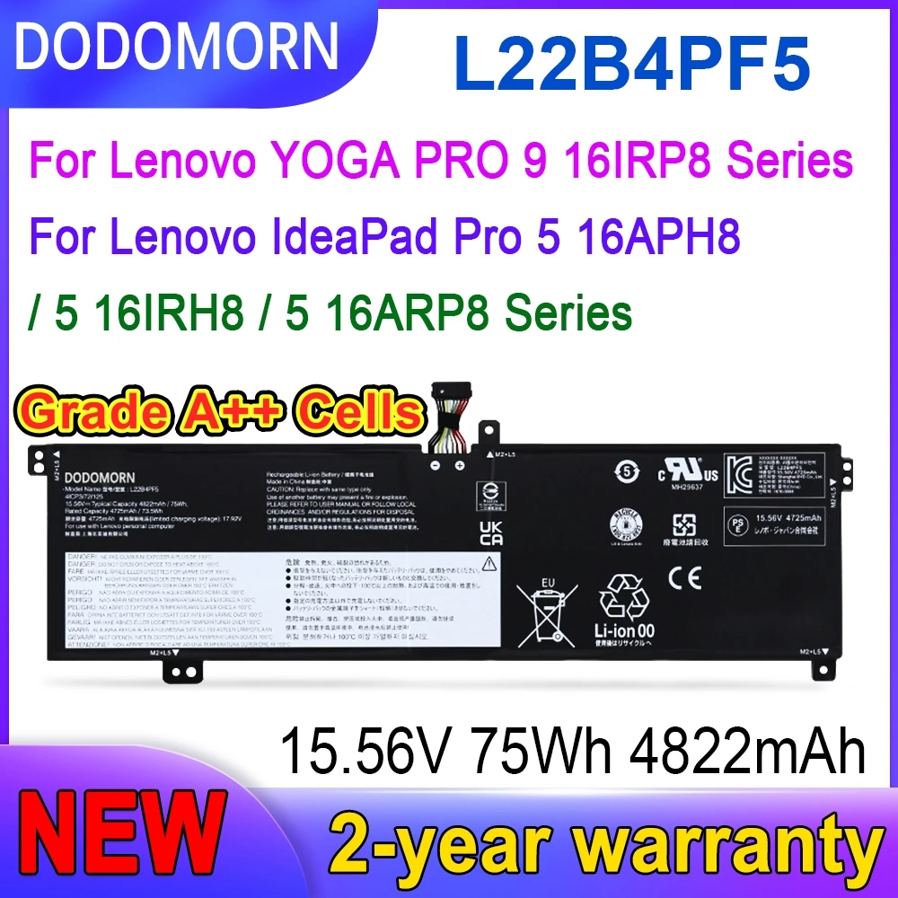 High Quality L22B4PF5 L22D4PF5 Battery For Lenovo Xiaoxin Pro 16 IRH8 ARP8 2023 Notebook
High Quality L22B4PF5 L22D4PF5 Battery For Lenovo Xiaoxin Pro 16 IRH8 ARP8 2023 Notebook