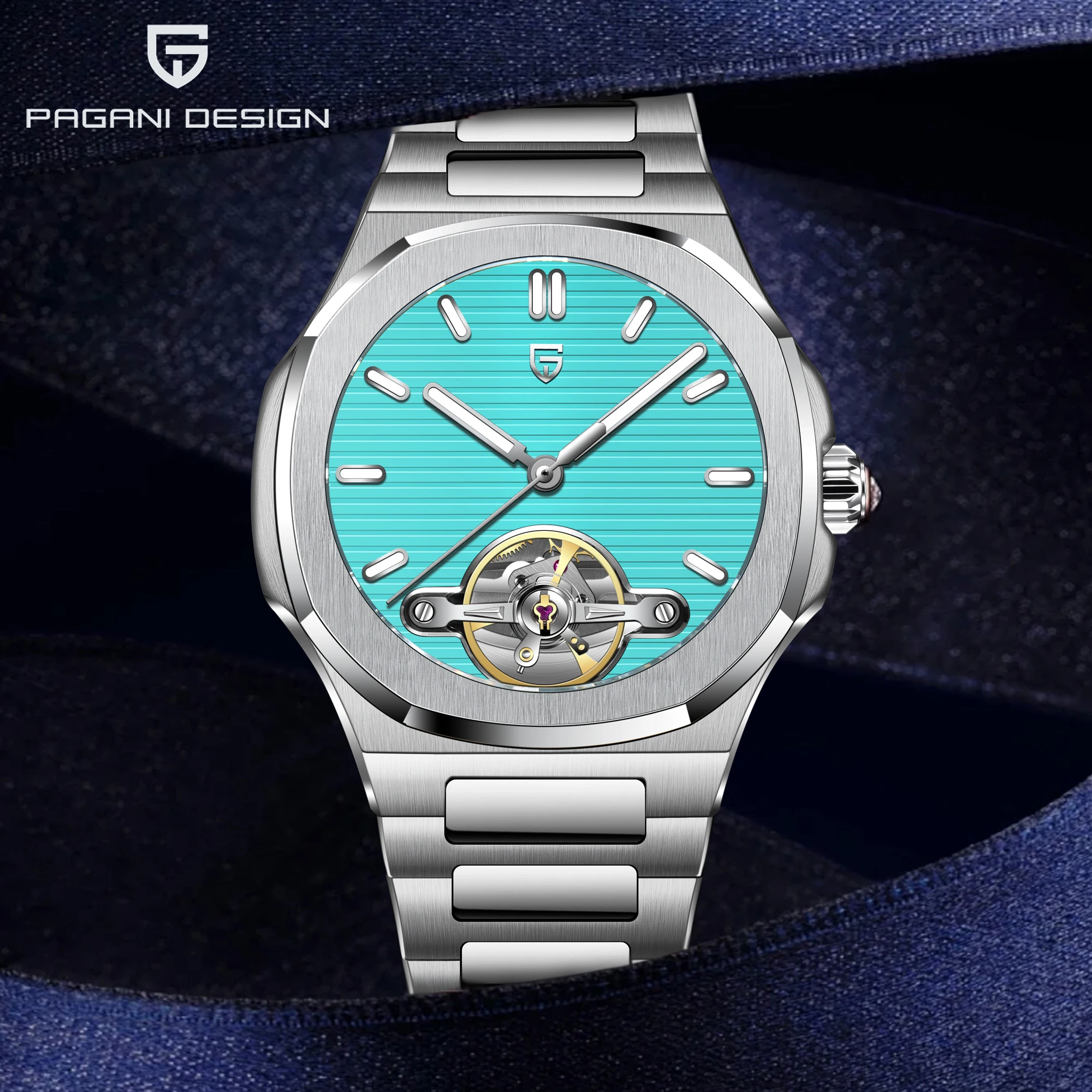 PAGANI DESIGN Men's Tourbillon Watch Luxury Automatic Mechanical Wristwatch with AR Sapphire Mirror for Business Watches For Man
PAGANI DESIGN Men's Tourbillon Watch Luxury Automatic Mechanical Wristwatch with AR Sapphire Mirror for Business Watches For Man