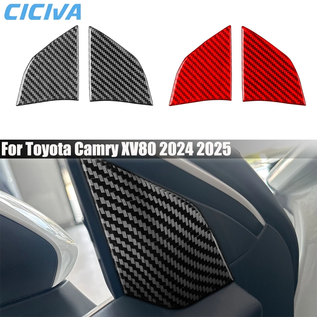 Carbon Fiber Car Accessories A-pillar Decorative Panel Interior Cover Trim Modified Sticker For Toyota Camry XV80 2024 2025
Carbon Fiber Car Accessories A-pillar Decorative Panel Interior Cover Trim Modified Sticker For Toyota Camry XV80 2024 2025