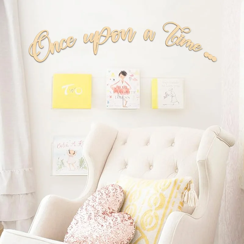 Once Upon a Time Wood Sign - Nursery Wall Art, Reading Corner Decor, Home Decoration, Bookshelf Accent (Natural Wood)
Once Upon a Time Wood Sign - Nursery Wall Art, Reading Corner Decor, Home Decoration, Bookshelf Accent (Natural Wood)