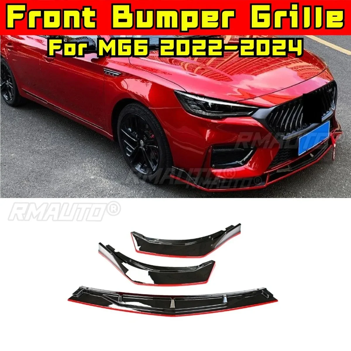 For MG6 Car Front Bumper Lip Splitter Diffuser Spoiler Bumper Guard Body Kit For Morris Garages MG6 2020-2024 Car Accessories
For MG6 Car Front Bumper Lip Splitter Diffuser Spoiler Bumper Guard Body Kit For Morris Garages MG6 2020-2024 Car Accessories