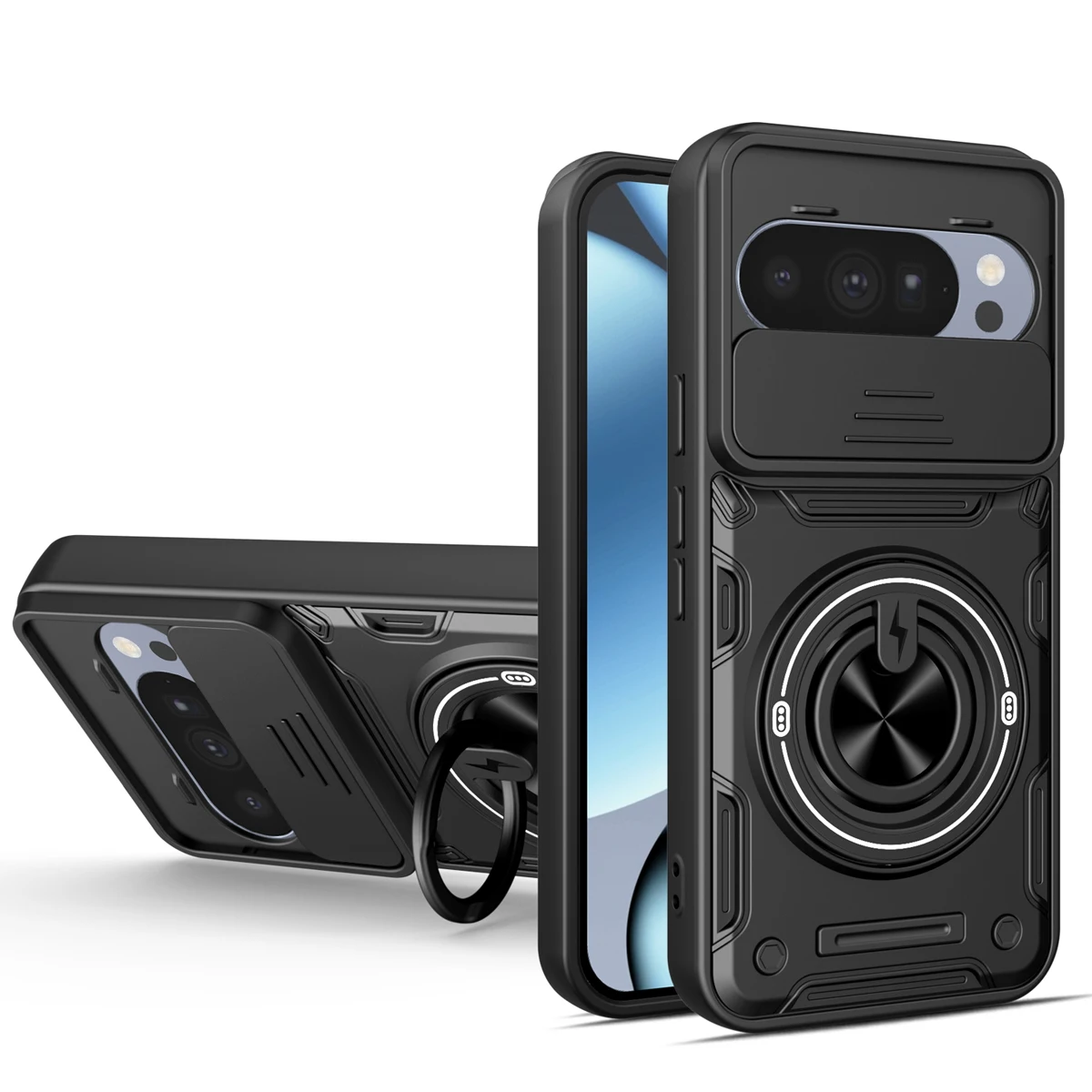 Shockproof Hybrid Dual Layer Ring Kickstand Case For Google Pixel 10 Pro pixel10 Pro XL, Slide Camera Protection Phone Cover
Shockproof Hybrid Dual Layer Ring Kickstand Case For Google Pixel 10 Pro pixel10 Pro XL, Slide Camera Protection Phone Cover