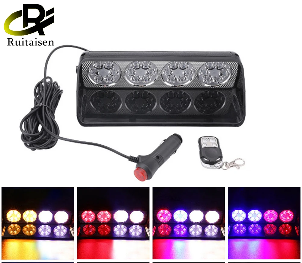 Ruitaisen 24LED Police Lights Car Emergency Strobe Light Windshield Warning Light Safety Flash Signal Lamp for Truck Trailer 12V
Ruitaisen 24LED Police Lights Car Emergency Strobe Light Windshield Warning Light Safety Flash Signal Lamp for Truck Trailer 12V