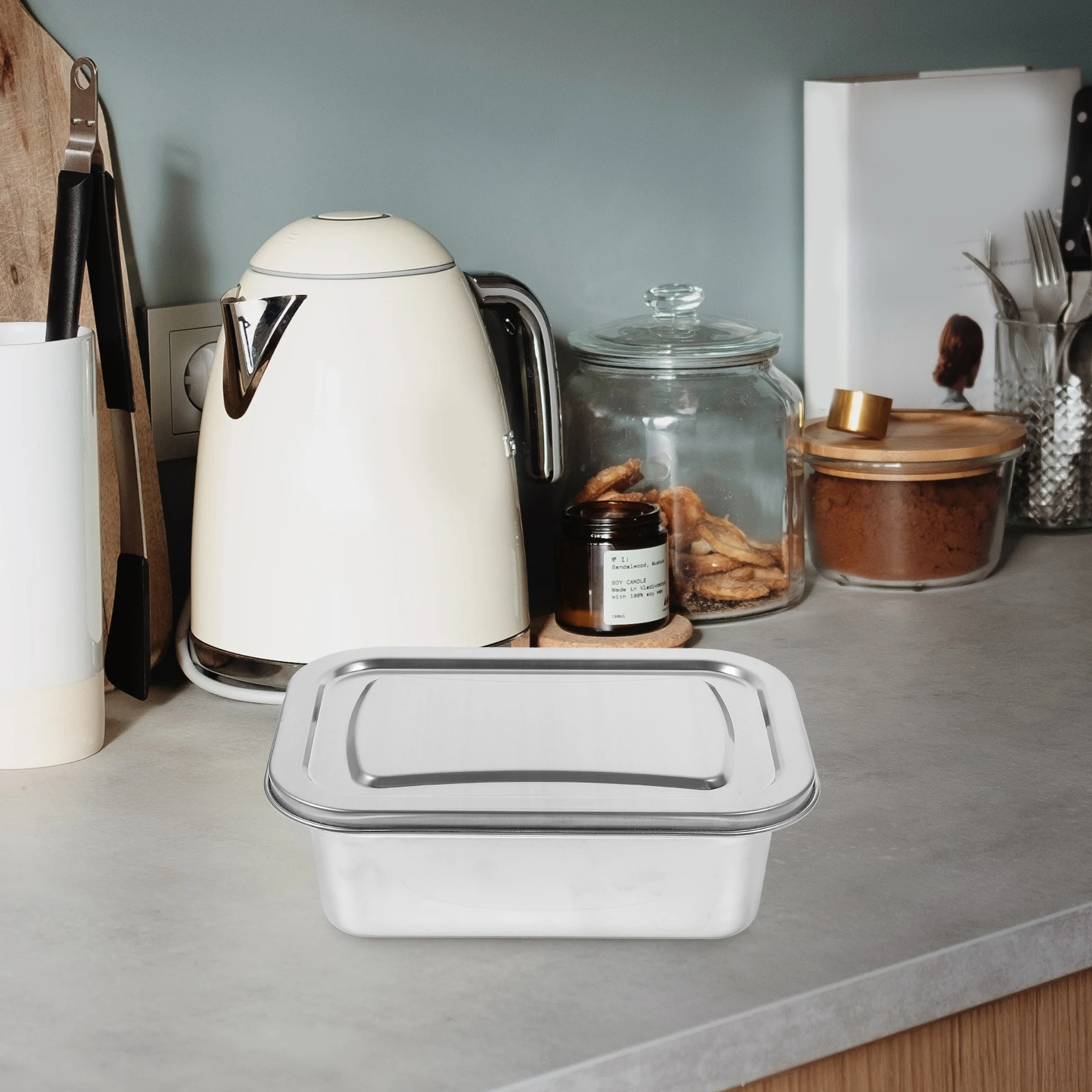 Ice Cream Container Freezer Storage Box Reusable Stainless Steel Dessert Keeper for Ice Cream Fruit Yogurt Household Kitchen
Ice Cream Container Freezer Storage Box Reusable Stainless Steel Dessert Keeper for Ice Cream Fruit Yogurt Household Kitchen