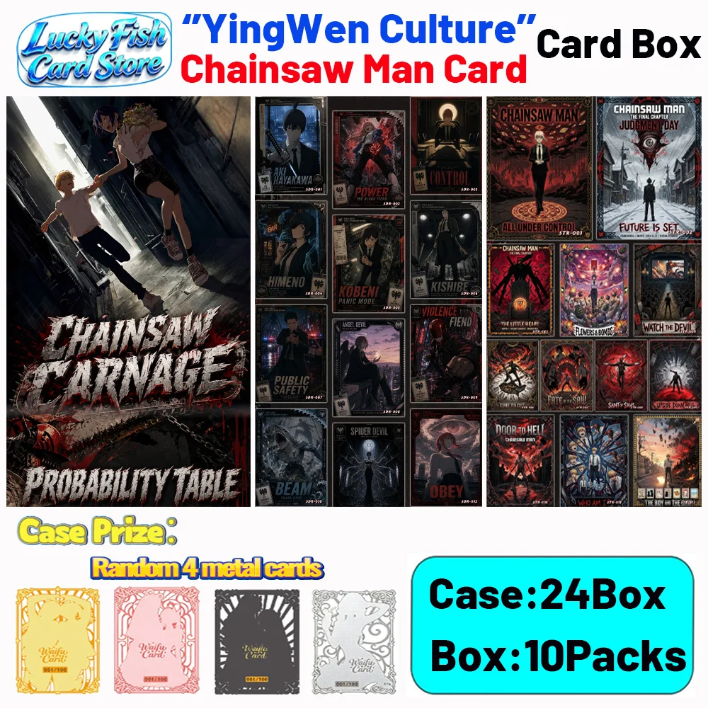 Wholesale 2026 New Chainsaw Man Collection Cards Characters Hot Blooded Cool Battle Cards Boys Girls Favorite Gifts Toys
Wholesale 2026 New Chainsaw Man Collection Cards Characters Hot Blooded Cool Battle Cards Boys Girls Favorite Gifts Toys