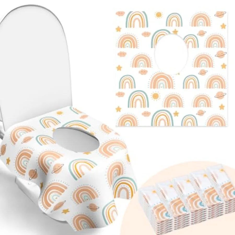 30 Pack Toilet Seat Covers Disposable, Individually Wrapped for Travel, Large Waterproof Potty Covers for and Adults, Toddler P
30 Pack Toilet Seat Covers Disposable, Individually Wrapped for Travel, Large Waterproof Potty Covers for and Adults, Toddler P