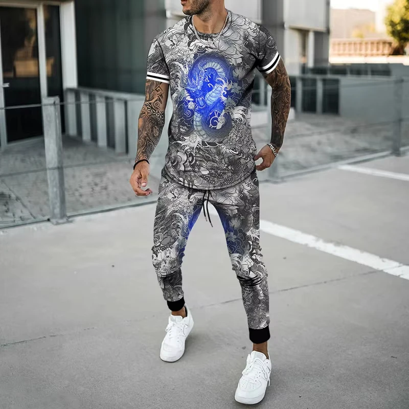 Newest Winter Men's Clothes 3d Printing Men's Fashion Short-Sleeved Trousers Two-Piece Male Casual Oversized Two-Piece Set
Newest Winter Men's Clothes 3d Printing Men's Fashion Short-Sleeved Trousers Two-Piece Male Casual Oversized Two-Piece Set